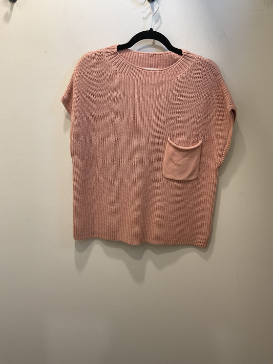 Dusty Pink Knit Short Sleeve