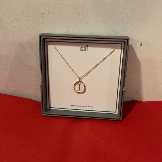 Cai Initial I Gold Necklace