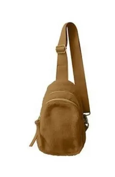 Camel Sherpa Crossbody Sling Bag (WB107)