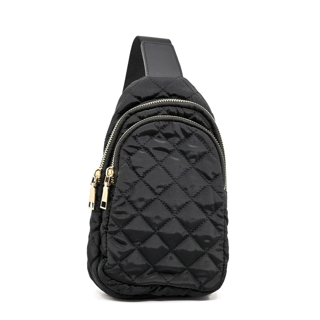 Buy Lino Perros Black Solid Quilted Sling Bag - Handbags for Women 8378189  | Myntra