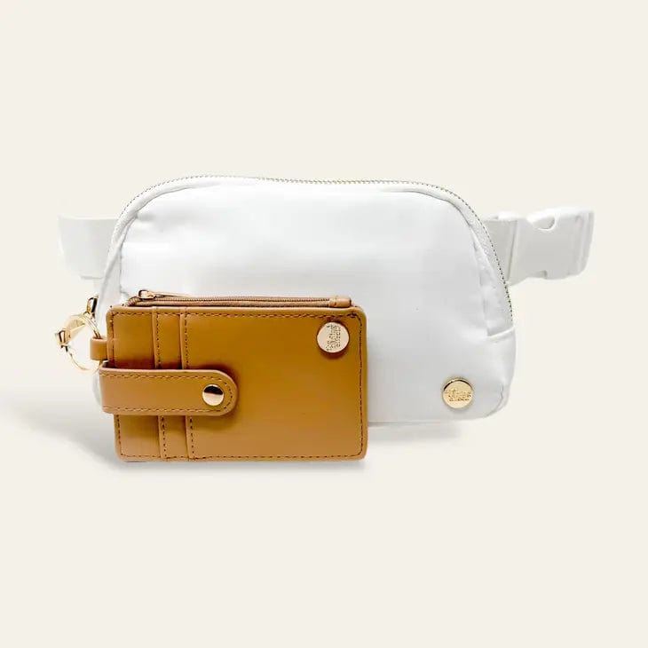 Cloud White Belt Bag + Wallet Set
