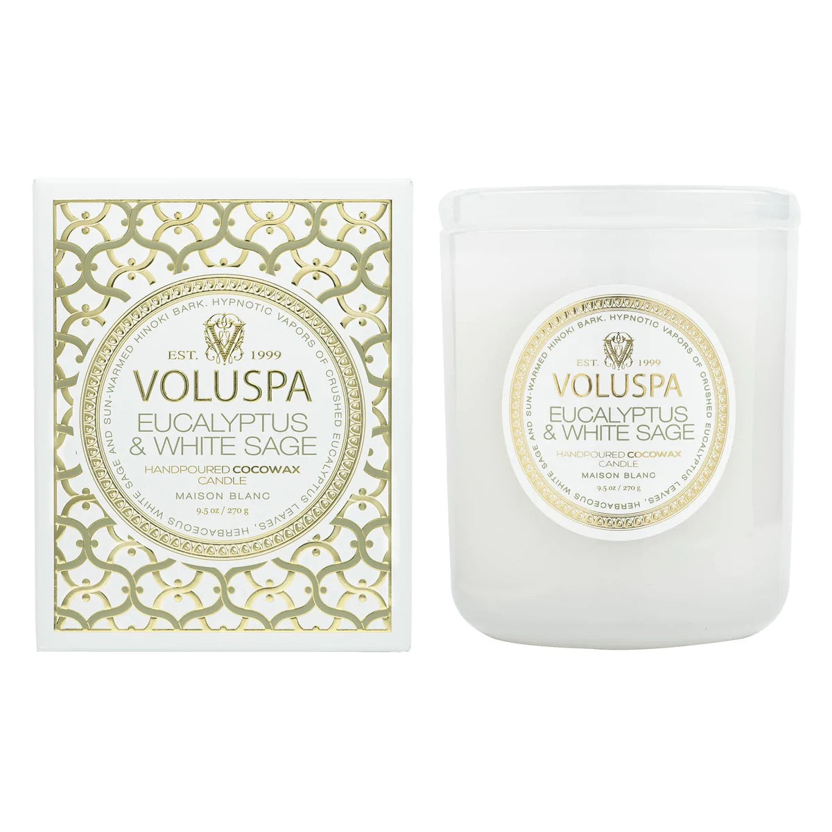 VOLUSPA Eucalyptus & White Sage Candle